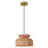 11.02'' W Metal Pendant Light with Rattan Shade-2142778890