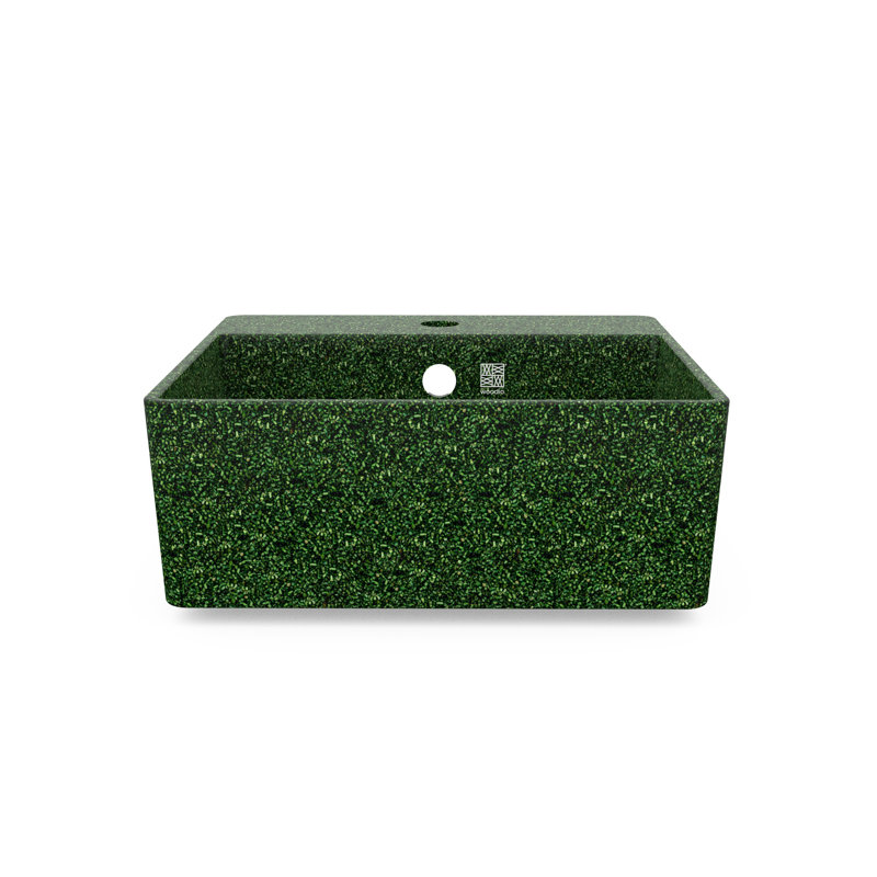 Cube40 15.75'' L Bathroom Sink, Moss