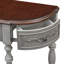 Table console moderne et contemporaine avec table à console courbée pour vestibule avec 4 tiroirs et 1 tablette-2022492183