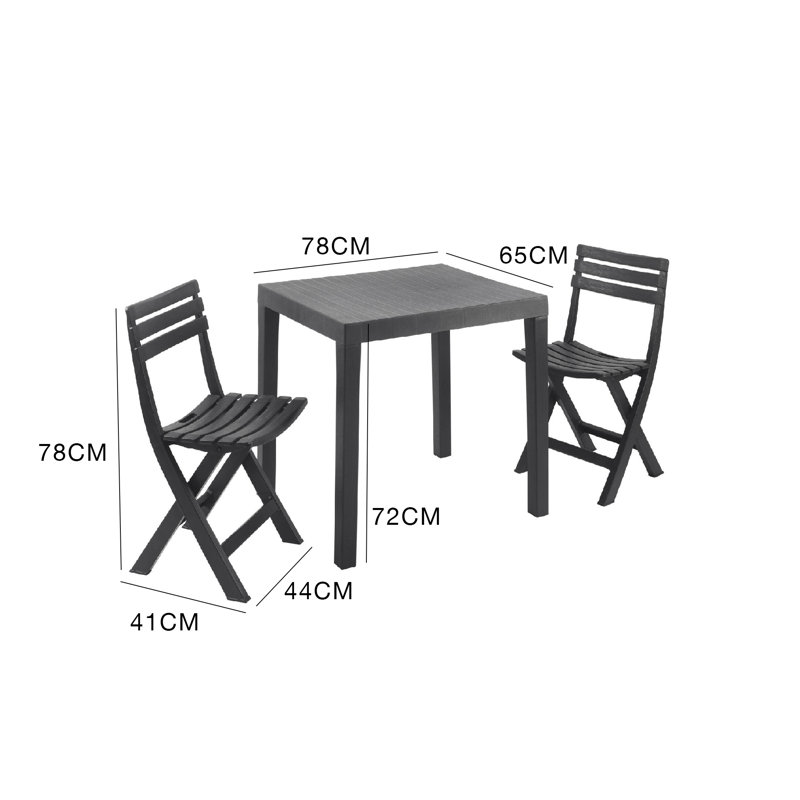 Hummell Outdoor Conversation Sets, Antracite