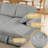 118" U-Shaped Pull Out Sleeper Sofa Bed 4 Piece Corduroy Modular Sectional Convertible Couch With Corner & Storage Chaise & Armrest Cabinet-778696410
