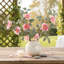 3 pièces de fleurs artificielles, décoration de salon, table de salle à manger de jardin, fabrication de bricolage, Noël, atmosphère améliorée-2141217723