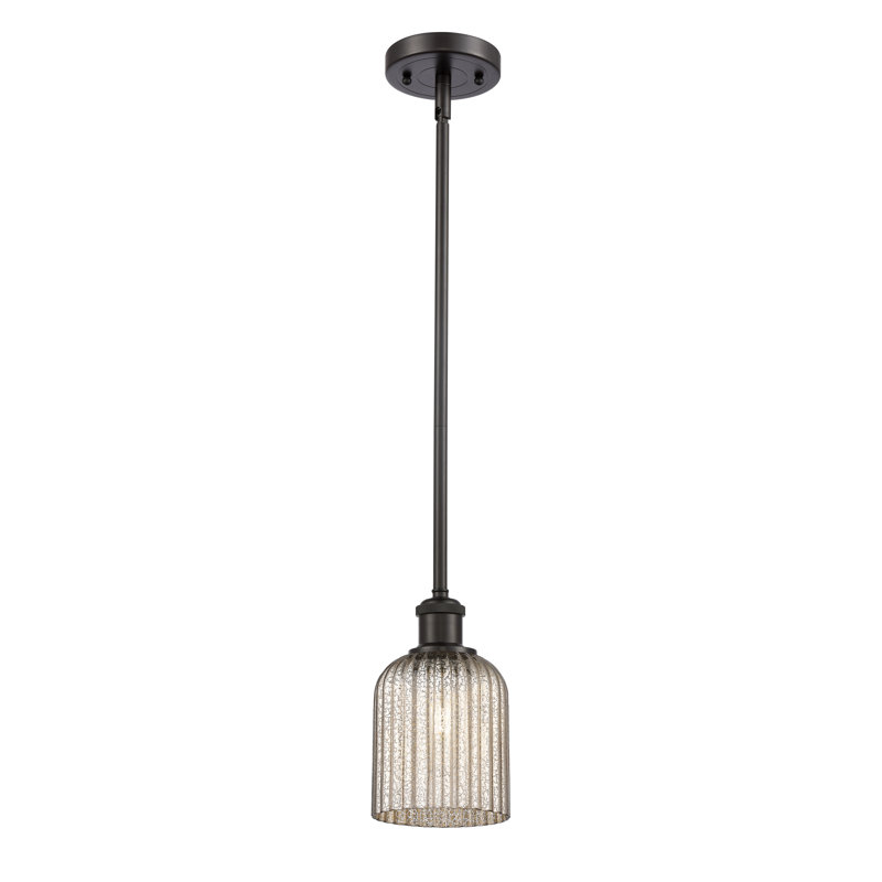 Luminaire suspendu 5 lumières Ballston Addeline, Bronze frotté à l'huile, Grainé