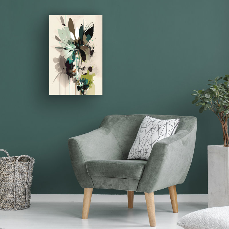 Rouleau bolognais, peinture à l'huile sur toile vert 12, H 24 po x l 16 po