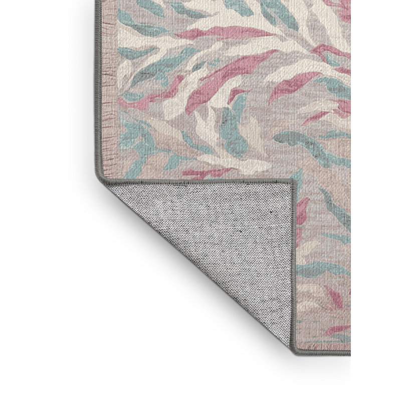 Machine Washable Gray Area Rug, Rectangle 8' x 12'