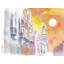 Campeche Colonial Street Scene In Mexico Print by Martina Bleichner-71200405-71200406