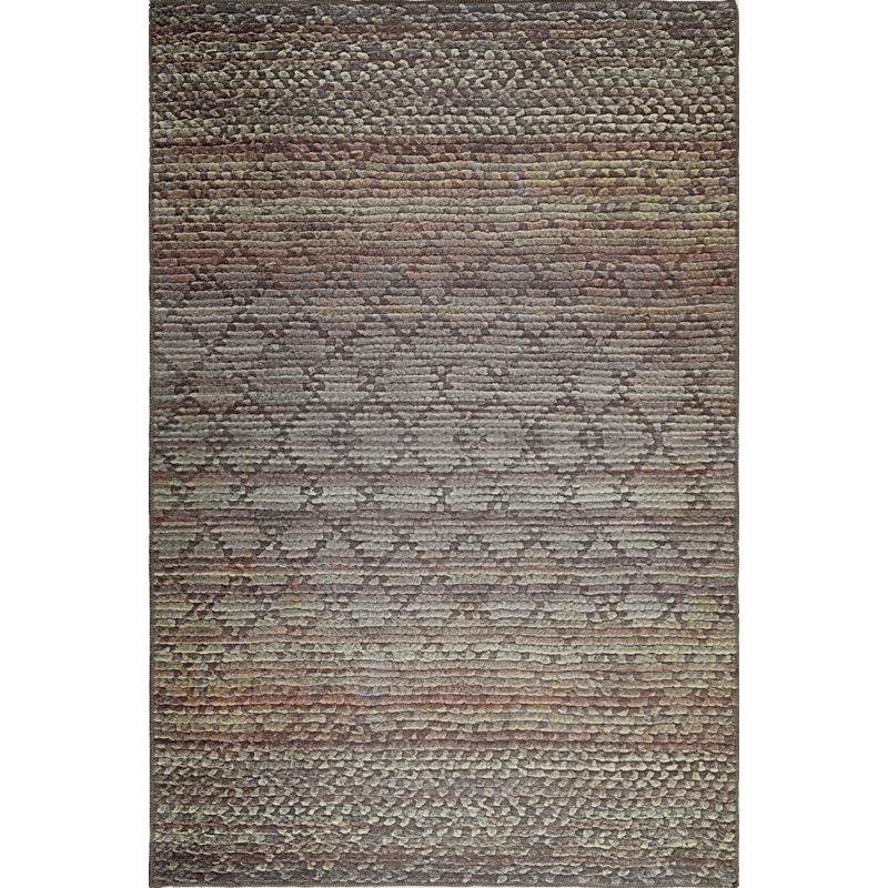 London Earthtone Diamonds Area Rug, Rectangle 10' x 14'