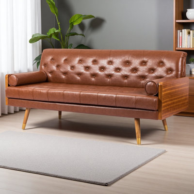 Canapé capitonné Mid-Century