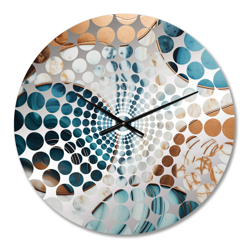 Anavi - Horloge murale abstraite en marbre, Petit