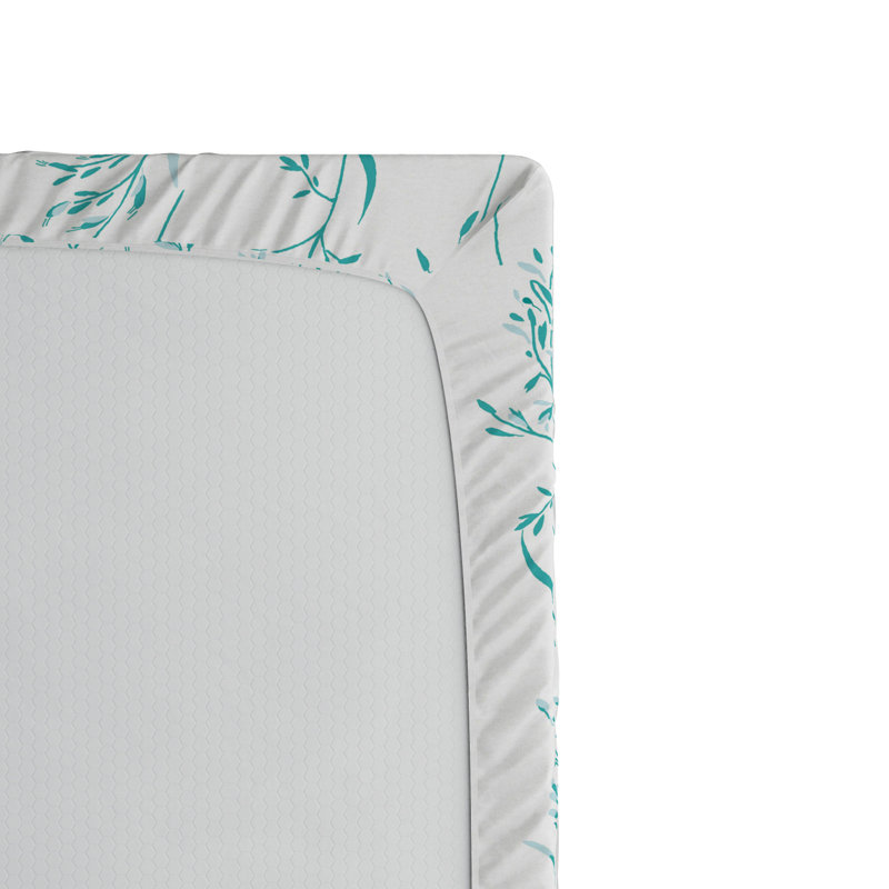 Microfiber Floral Fitted Sheet, Full Fitted Sheet