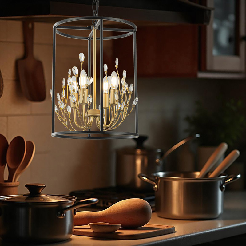 Lustre en cristal moderne 4 lumières Otley Otley