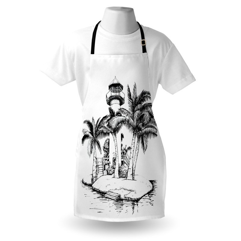 No Pattern Bib Apron