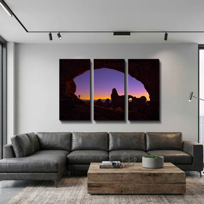 « Témoin des Arches - Parc national des Arches », triptyque mural de Darren White, 152 x 102 cm