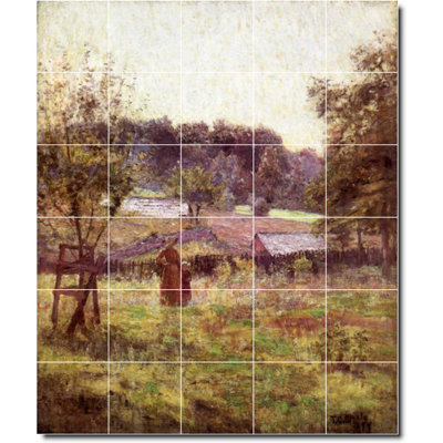 30" x 36" Ceramic Painting Decorative Mural Tile 6" x 6"
