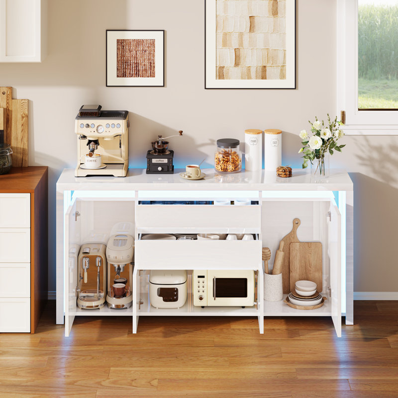 160cm Sideboard, White