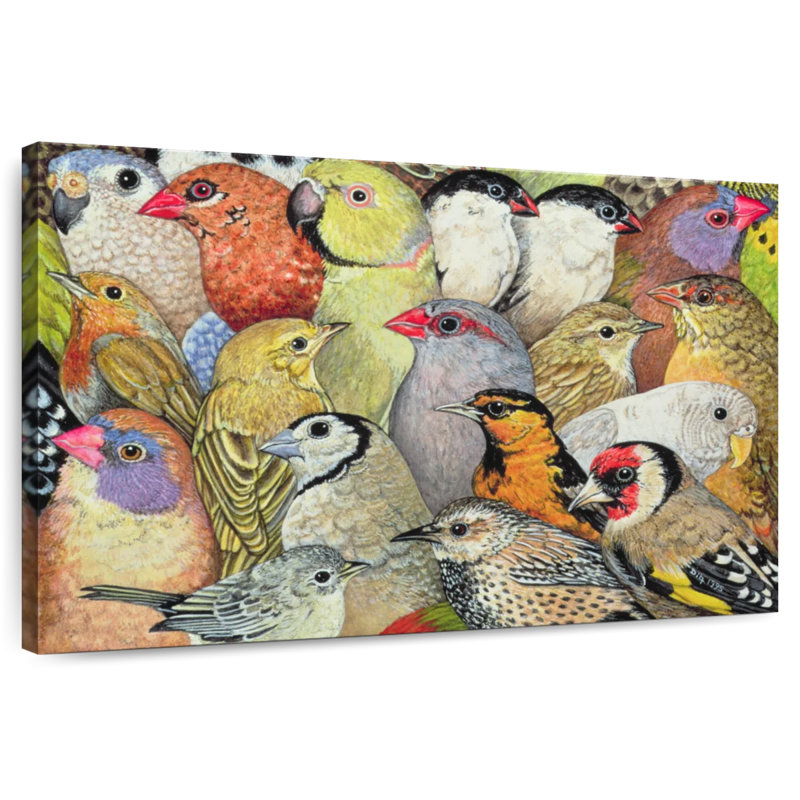 Crowle Patchwork Birds, 8" H x 12" W