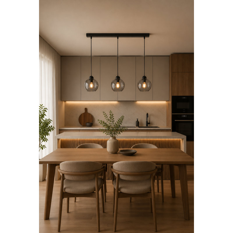 Soma 3 - Light Kitchen Island Pendant, Black