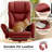 Big and Tall Cross Legged Office Executive Chair with Footrest and Convertible Infinite Gear Armsrest-922818715