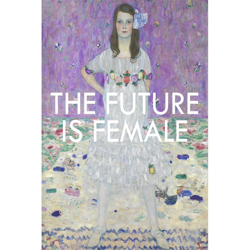 Masterful Snark the Future Is Female by Jennifer Paxton Parker - Painting, 76 cm H x 51 cm W, Black Floater Framed