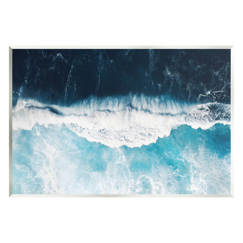 Art mural "Crashing Ocean Waves" par Sissi et Seb, H 10 po x l 15 po