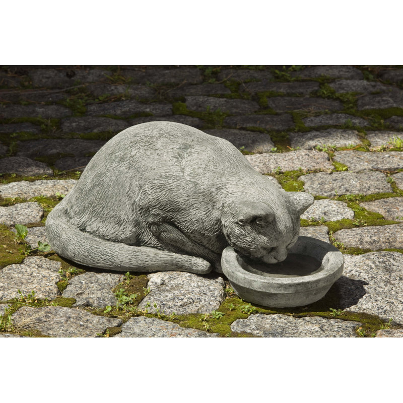 Cat Garden Statue, Alpine Stone