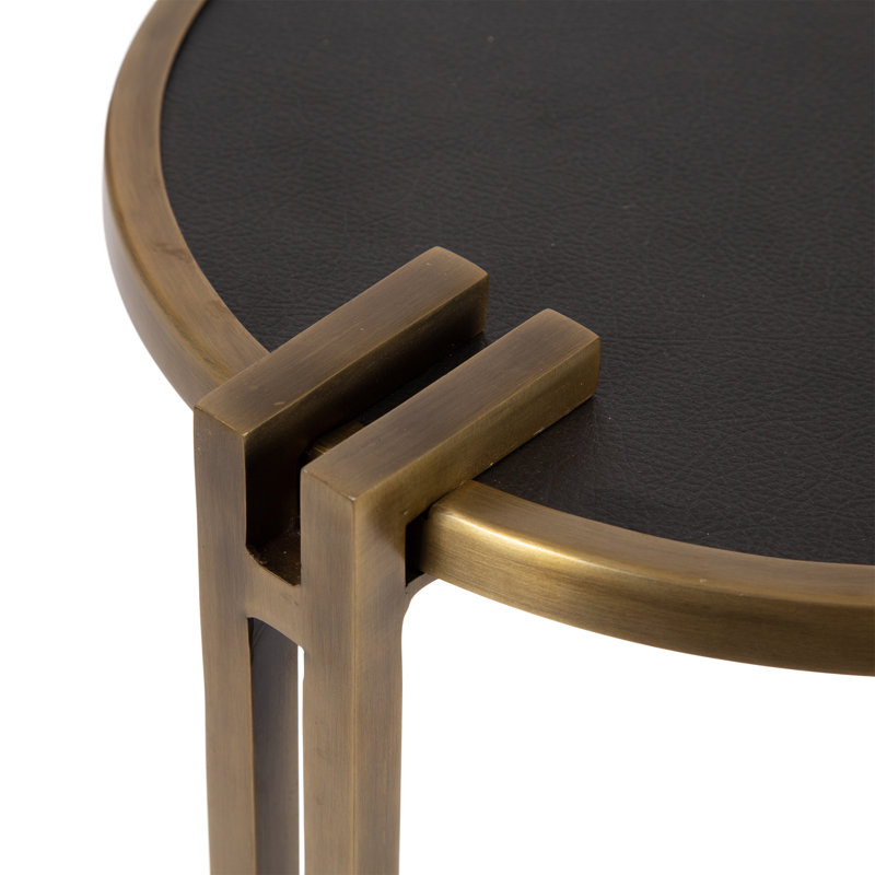 Table d'appoint en cuir Vegan de Monsanto