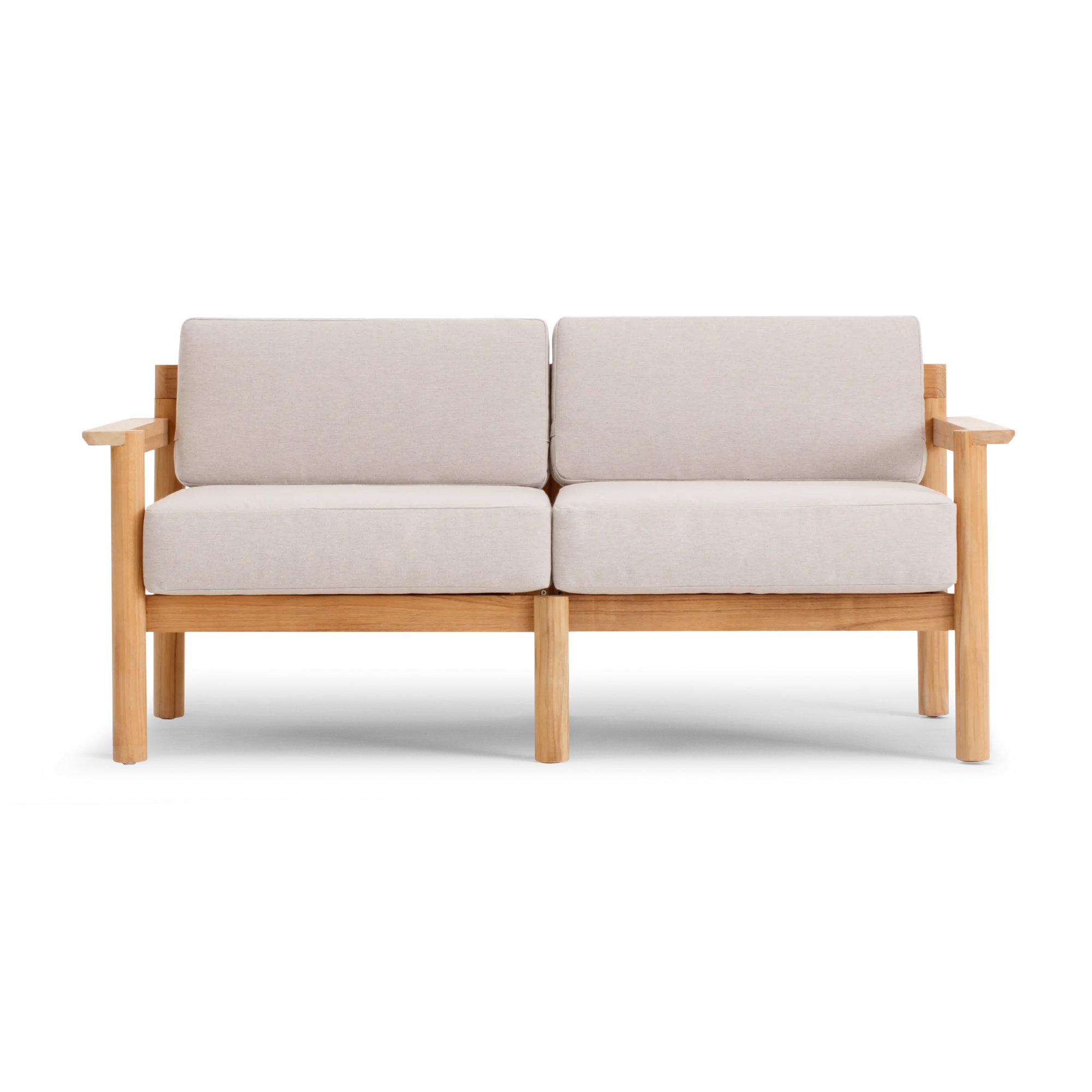 Haven 62.5'' Wide Teak with Sunbrella® Cushions, Sunbrella Ashe
