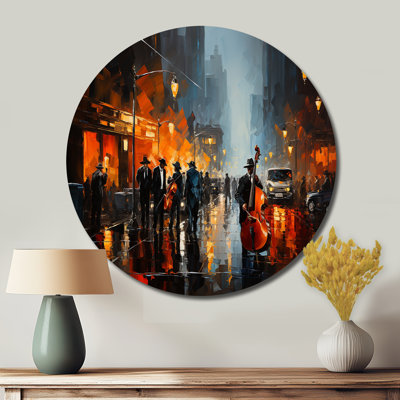 Art afro-américain Harlem City - personnes rondes