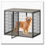 Cage pour chien de style mobilier avec 3 portes pour chiens de grande et moyenne taille-543546013