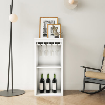 Armoire blanche pour ranger le verre à vin et les décorations dans le salon de grande capacité de la chambre à coucher - couleur