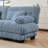  2 Seater Sofa For Living Room, Chenille 2 - Seat Sofa With 2 Lumbar Pillows And 2 Throw Pillows,Chenille Blue-845411992