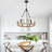 Hendon Dimmable Wagon Wheel Chandelier-93646025-128838620