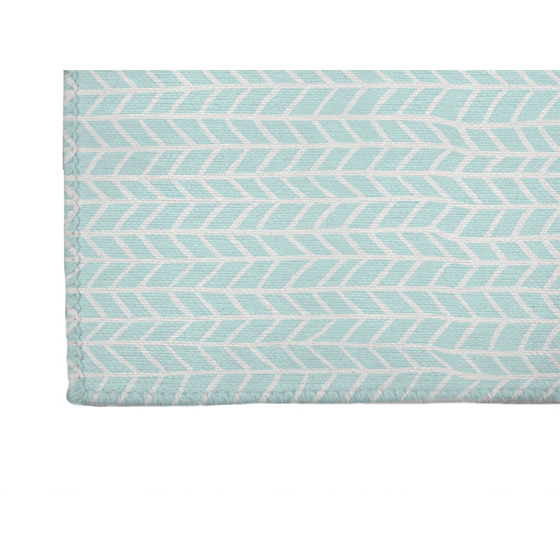 Tapis d'extérieur à motif de chevrons antidérapant, Tapis de couloir 2 pi 6 po x 8 pi