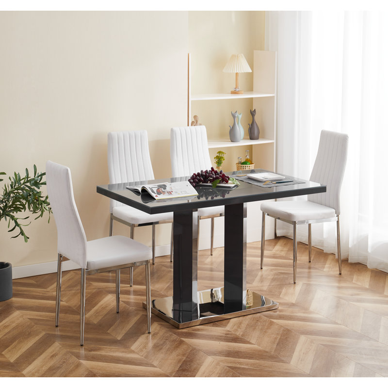 Autumn-Lily Dining Set, White