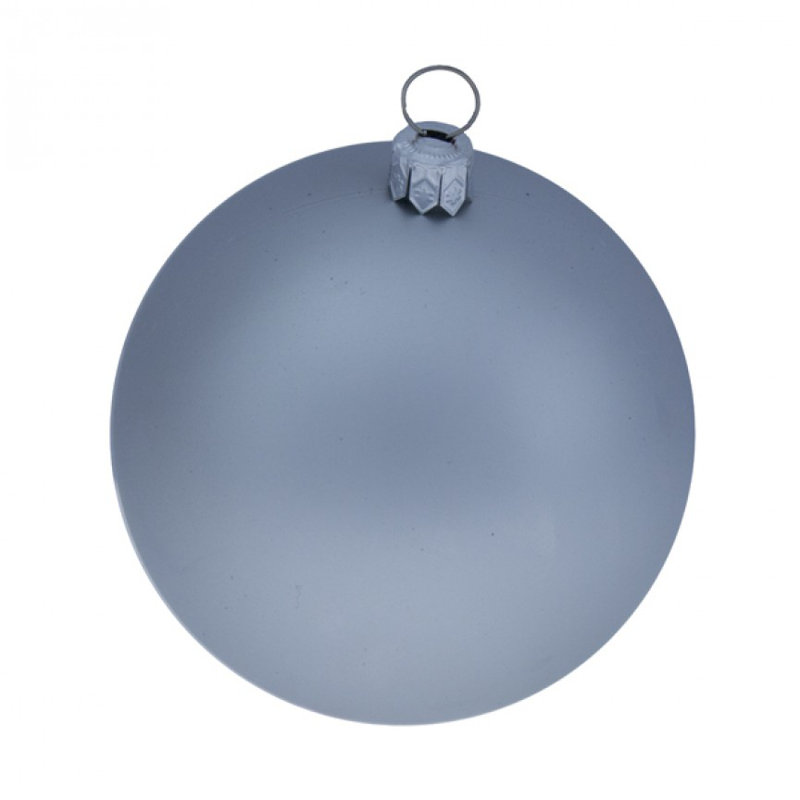 8cm Bauble, Silver Satin