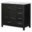 Ensemble de meuble-lavabo 36 po avec lavabo en céramique - 2 portes à fermeture douce et 5 tiroirs-88256646