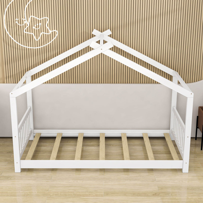 Lit plateforme simple Gerhilde, Blanc