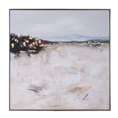 «Duyer Beach Scene», reproduction sur toile avec cadre flottant