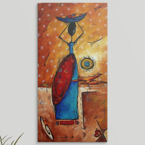 «Brodney African Queen» par Megan Duncanson, impression, H 20 po x l 10 po x P 1,5 po, Toile