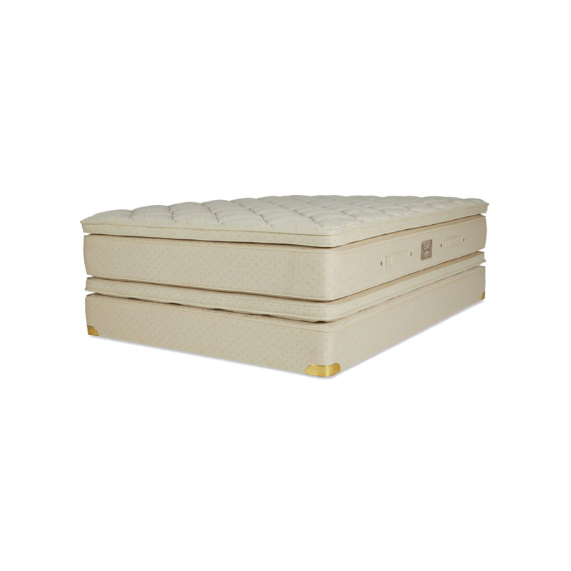 Classic 15.5'' Extra Plush Pillow Top Innerspring Mattress and Box Spring Set, Queen