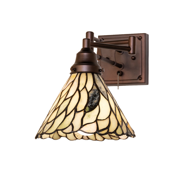 8-16" Wide Delta Jadestone Swing Arm Wall Sconce