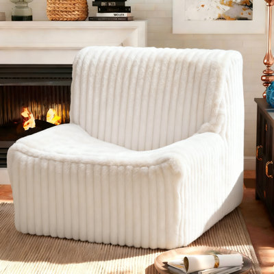 Compressed Lazy Sofa Chair – Ultra Compact Package, Fluffy After 48h Expansion, Ideal for Small Spaces, Dorms, Apartments – No Assembly Needed