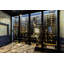 Support à vin mural industriel en bronze doré / noir mat 36 bouteilles Abbie-Marie - H 30 po x l 27,75 po-1232626436-1233027880