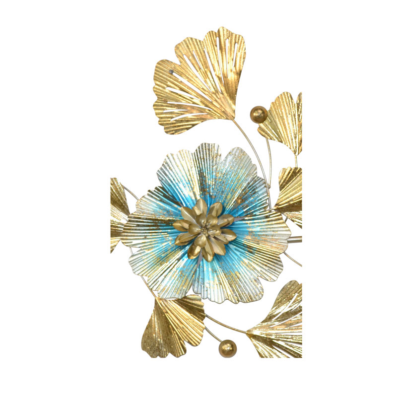 Glam Plants & Flowers Wall Decor on Metal