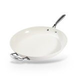 Gotham Steel Cream 14'' Ultra Nonstick Ceramic Family Pan with Helper Handle