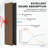 2 PCS 106"L x 20.5"W & 94.5'' Lx 24"W Acoustic Slat Wall Panels, Eco-Wood Look for Home/Office Wall & Ceiling-110977335-123175708