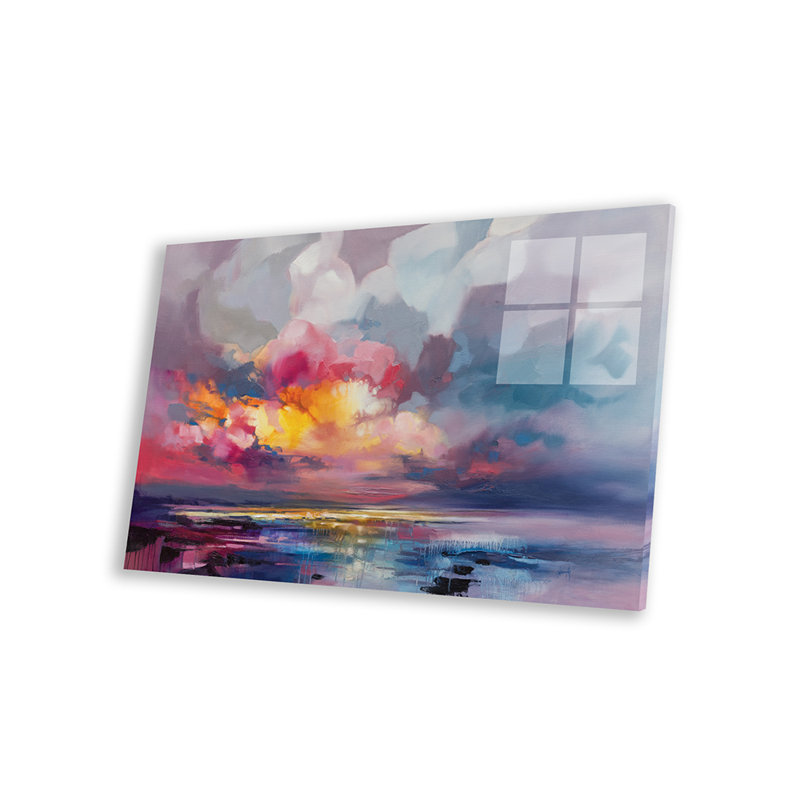 Déplacement sur verre acrylique, H 16 po x l 24 po x P 0,25 po