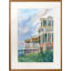 One-of-a-Kind Original 'House on the Hill' by Nancy Alimansky - Unframed Painting on Paper