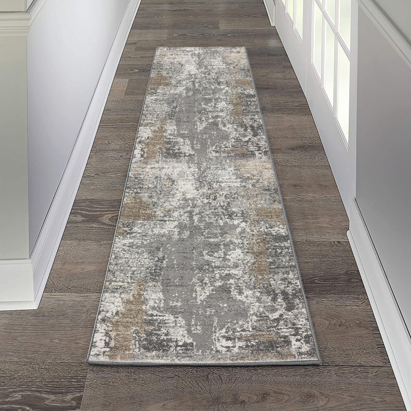Abstract Indoor Rug, Runner 2' x 7'