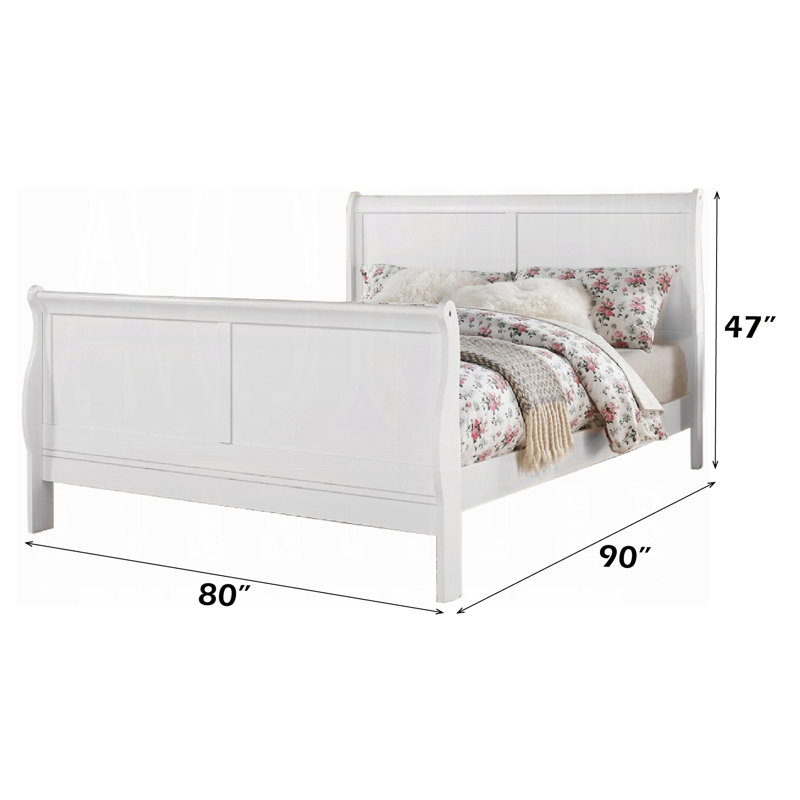 Lit standard Swihart, Très grand, Blanc